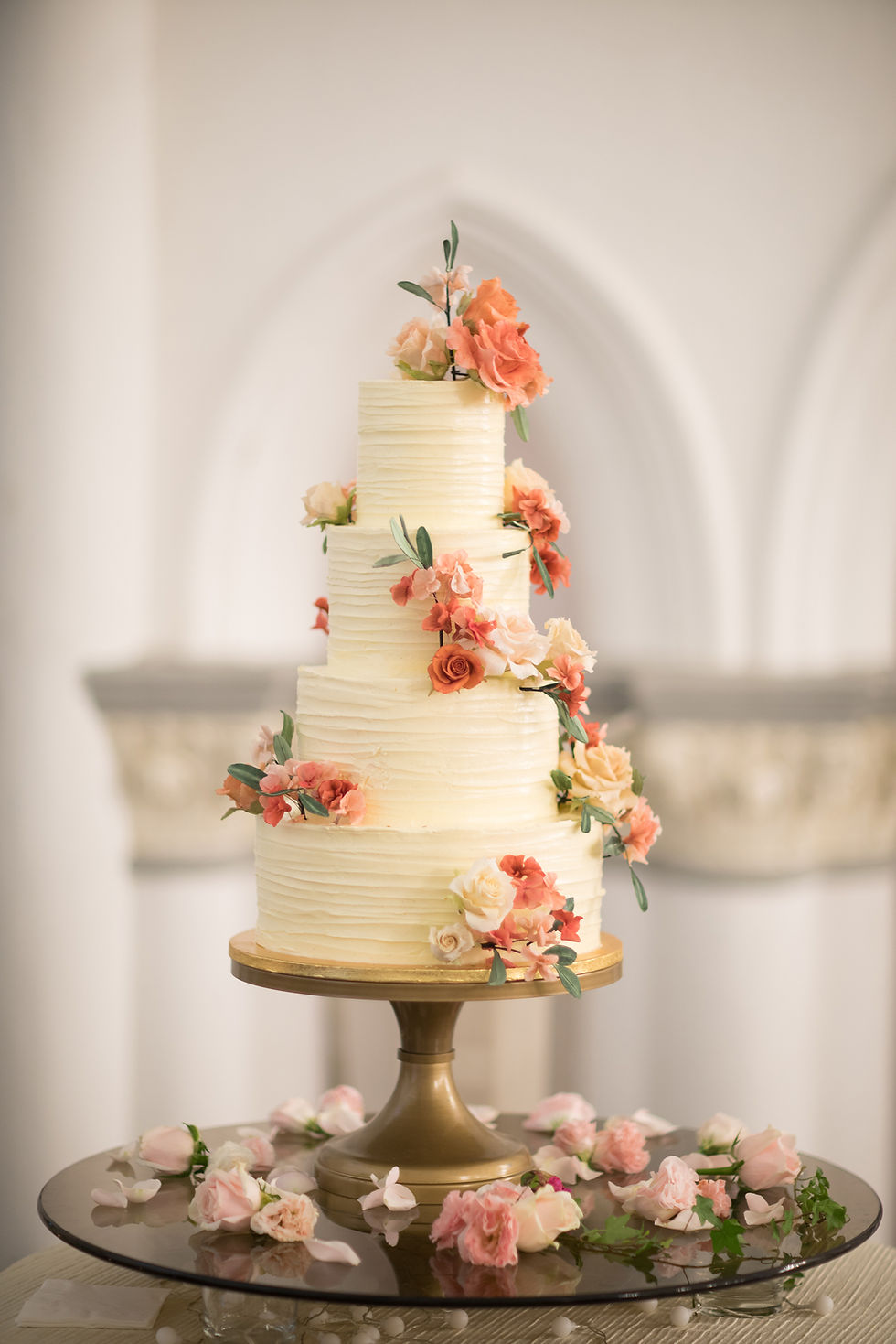 Gâteau de mariage floral