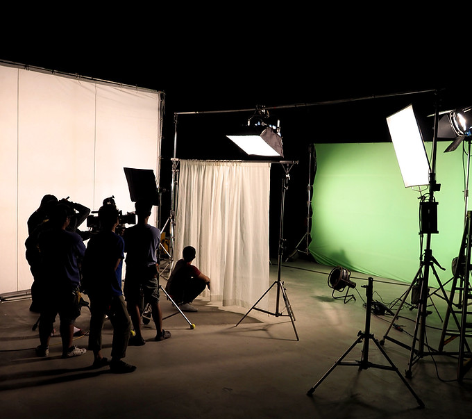 Filmset-Aufbau