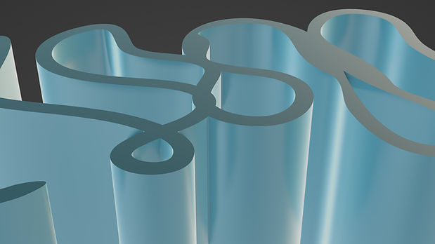 Abstract Blue Shapes