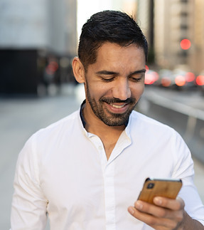 Man on His Phone