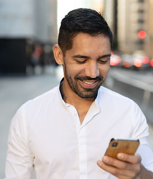 Man on His Phone