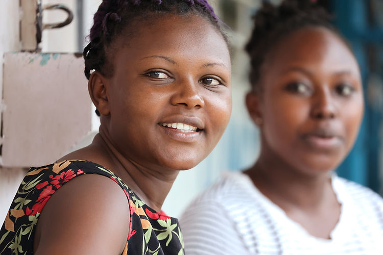 Two Women Smiling