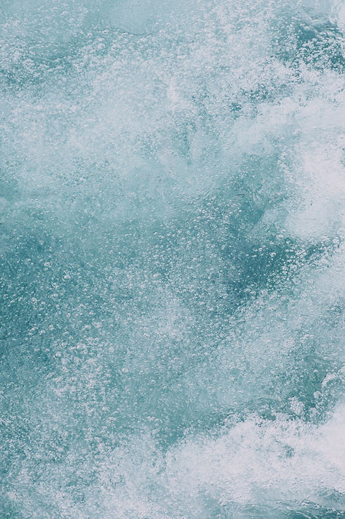 Surface bleue gelée