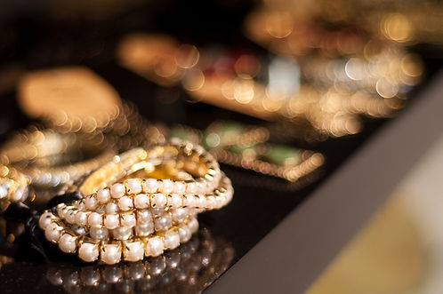 Exhibición de joyería fina