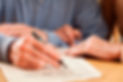 Signing a will document together
