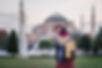 Ayasofya'yı Seyreden Turist