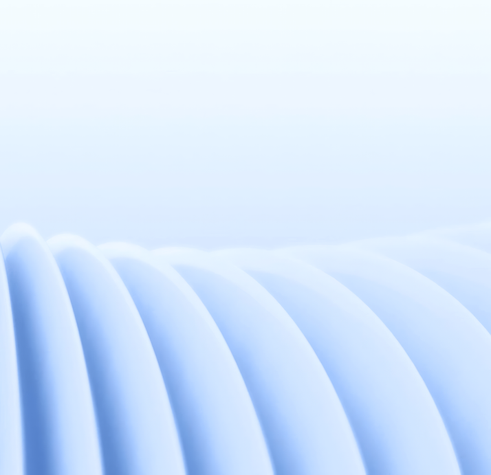 Curved Blue Shapes