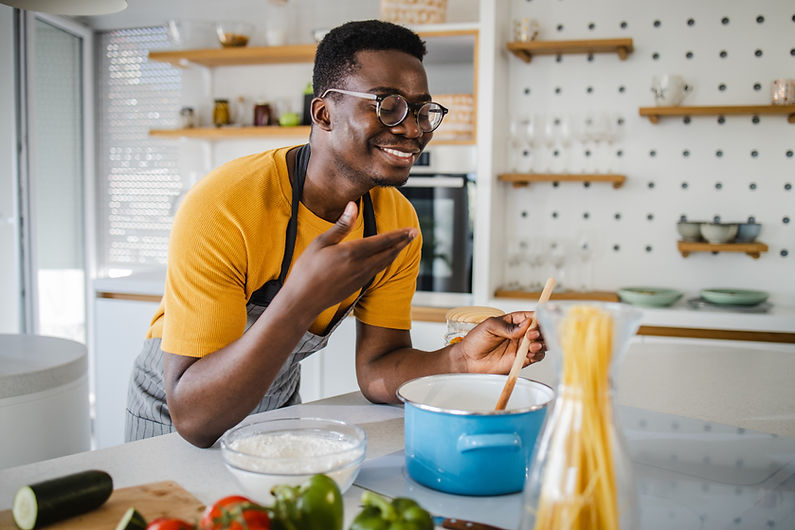 Man Cooking Meal