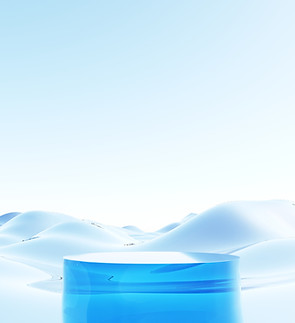 Sleek Blue Jar