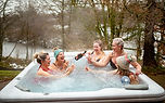 Champagne in Hot Tub