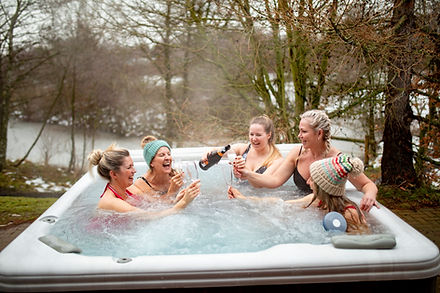 Champagne in Hot Tub