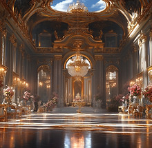 Intérieur luxueux du palais