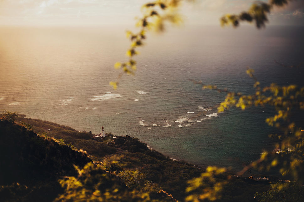 Lighthouse near a shore, background