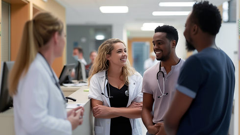 Medical Staff Chatting