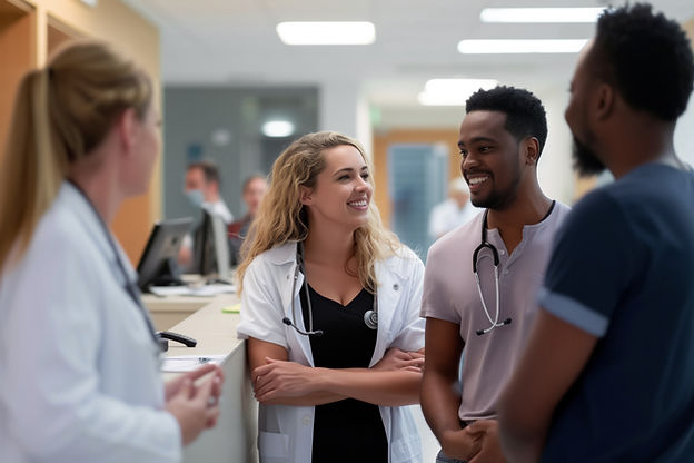 Discusión del equipo médico