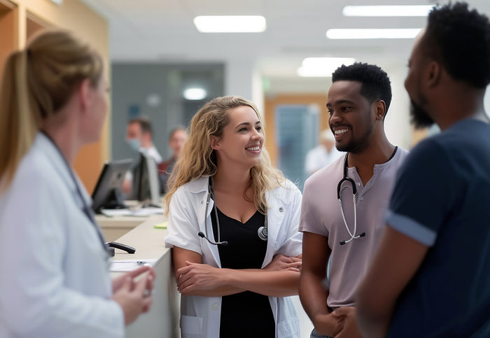 Medical Staff Chatting