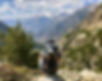 Vista de senderismo de montaña