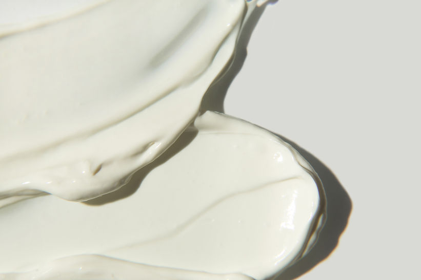 Crème textuur close-up