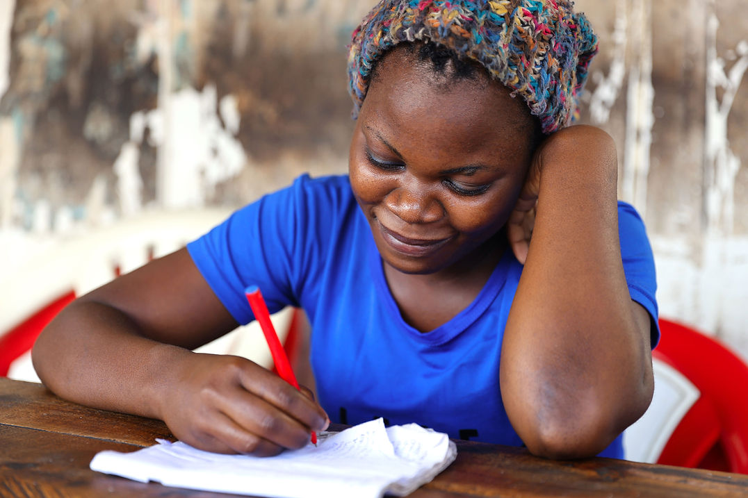 African female student