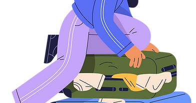 Woman Packing Luggage