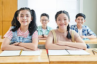 Asian students in a classroom