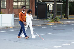 Couple Crossing the Street