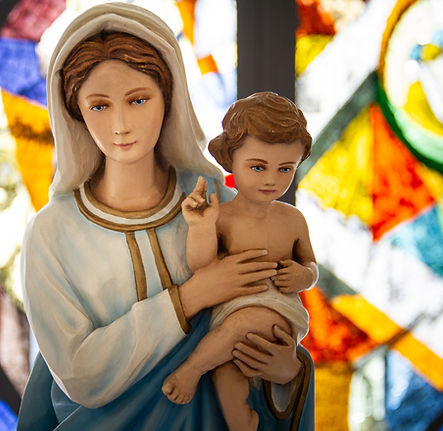 Virgin Mary and Jesus Statue