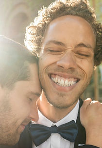 Cheerful Newlywed Couple