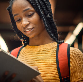 A Young Woman Reading a Book