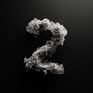 Number two made of smoke