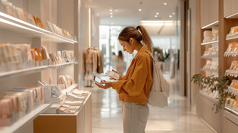 Woman Shopping Store