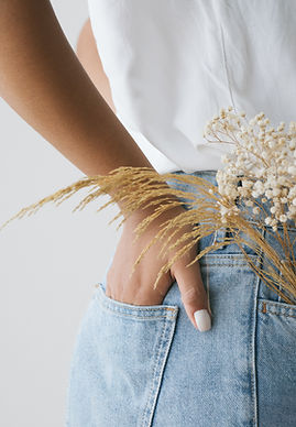 Flores no bolso