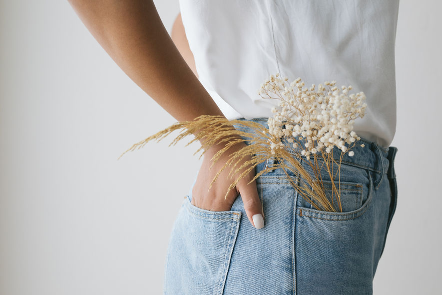 Blumen in der Tasche 