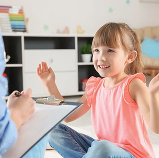child in speech therapy