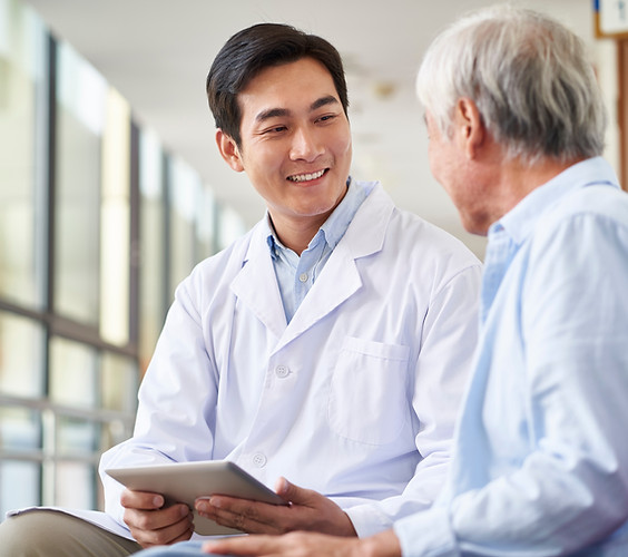 Médico y paciente