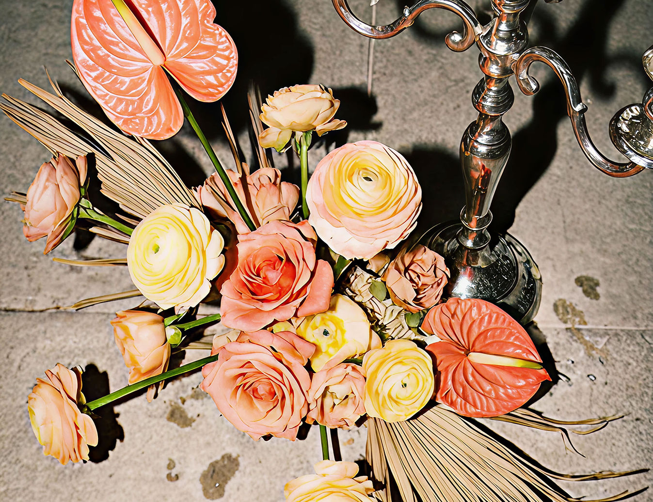 Floral Arrangement Candle