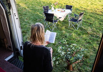 Camper Van on Meadow