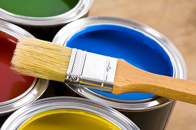 Paint Cans and Brushes