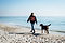 Walking on a beach