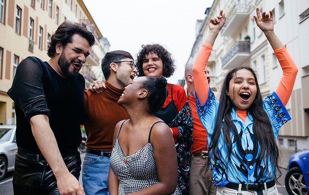 Group Portrait of Queer Friends