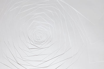 Geometric White Spiral