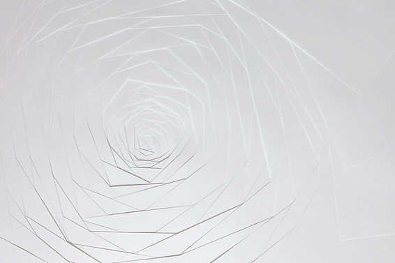 Geometric White Spiral