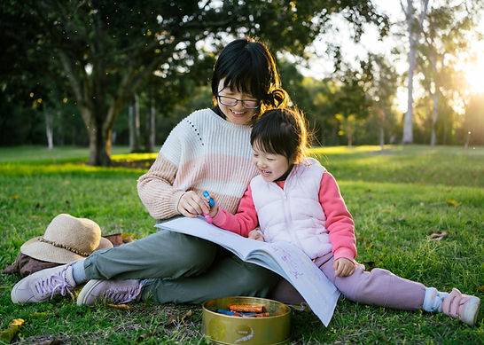 Mother and Child Outdoors