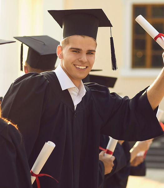 Graduates Celebrating Outdoors