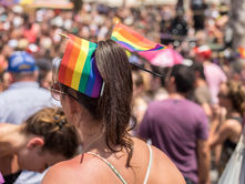 pride parade crowd