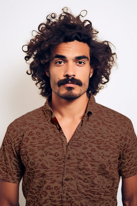 Curly Hair Portrait
