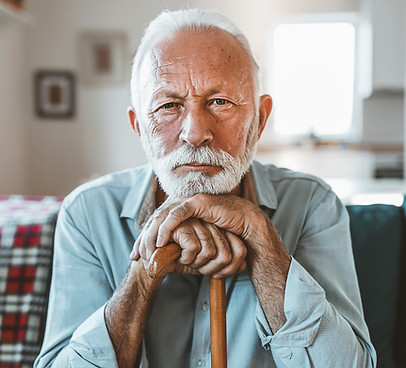 Elderly Man Indoors
