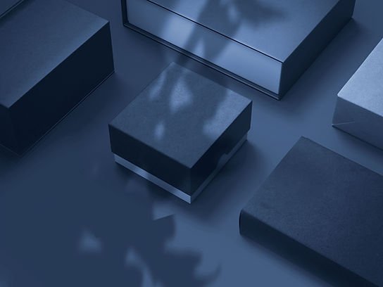 Minimalist Blue Boxes