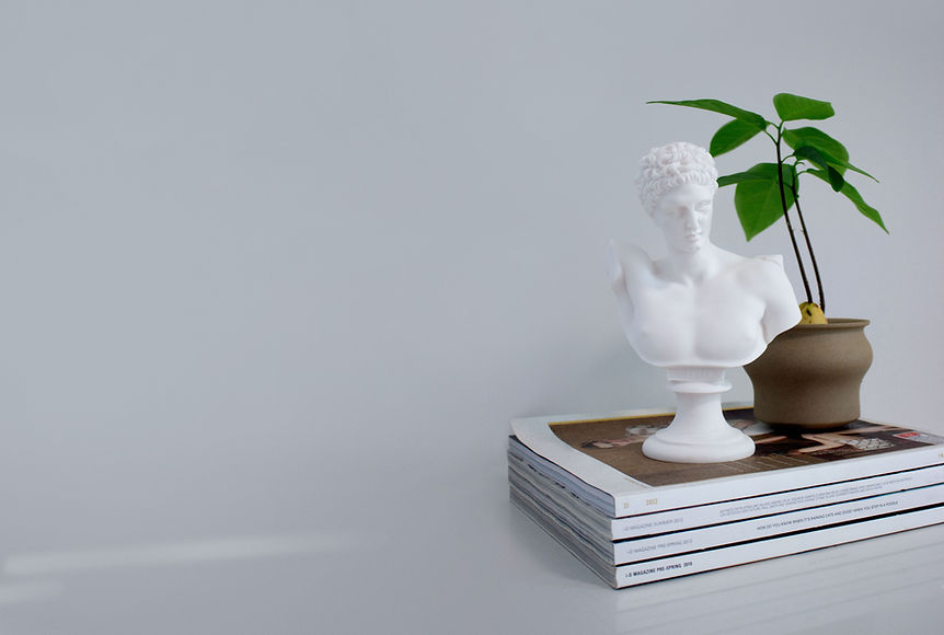 Decorative White Bust