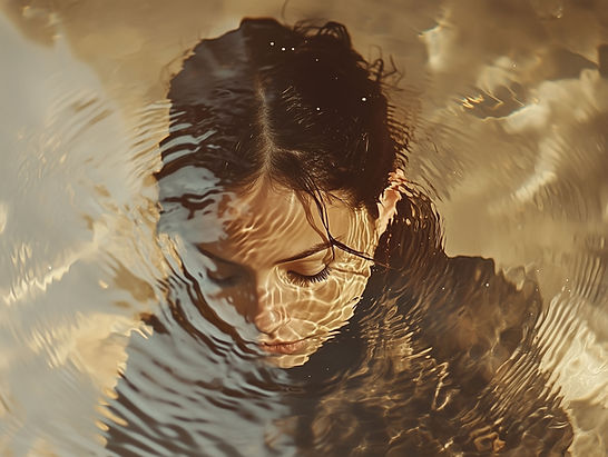Reflexo da Mulher Submersa